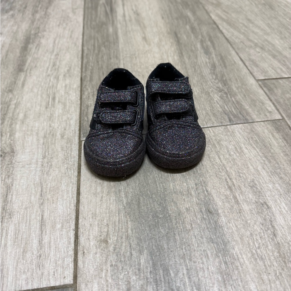 Vans Glittery Black Kids Sneakers